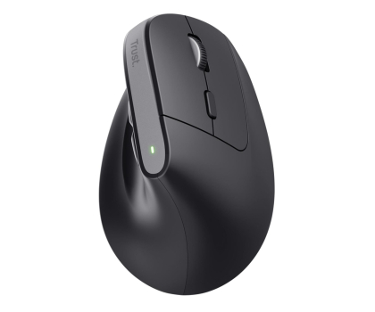 Myszka TRUST ergonomiczna BAYO+ Bezprzewodowa Czarna 25146